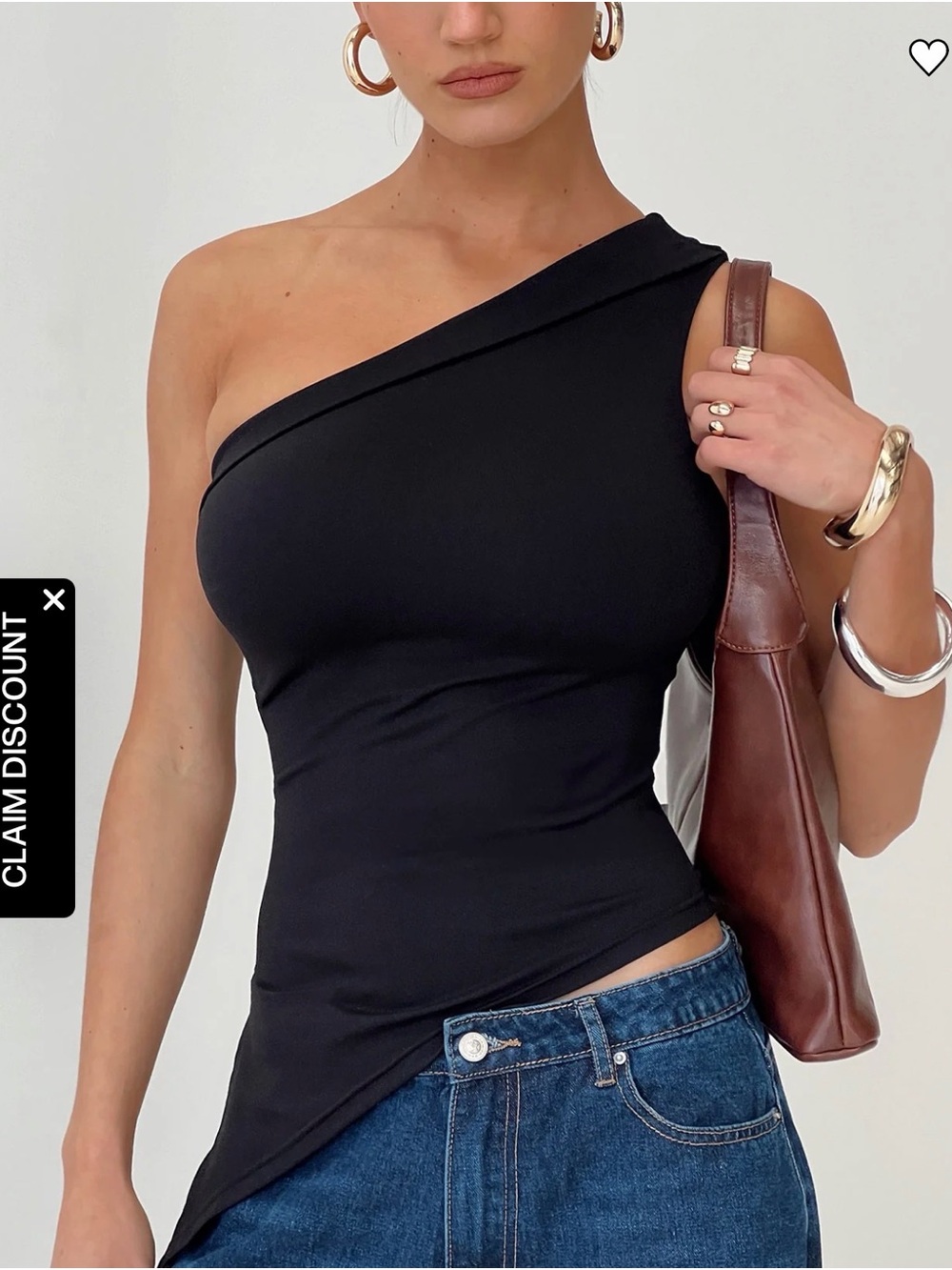 Princess Polly Lunah One Shoulder Top